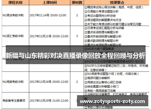 新疆与山东精彩对决直播录像回放全程回顾与分析